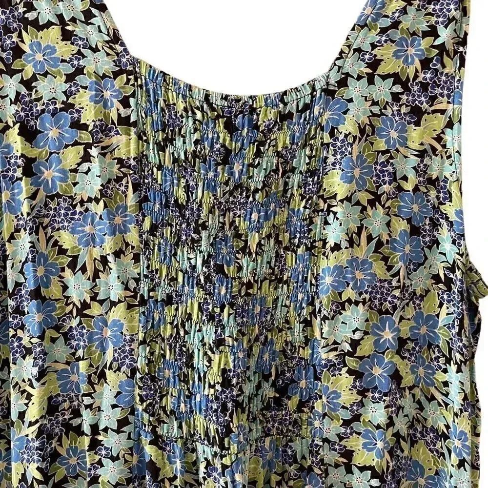 Christopher & Banks  Milk Maid Festival Preppy Dress Maxi Plus Sz 16 #1494 - Picture 12 of 13